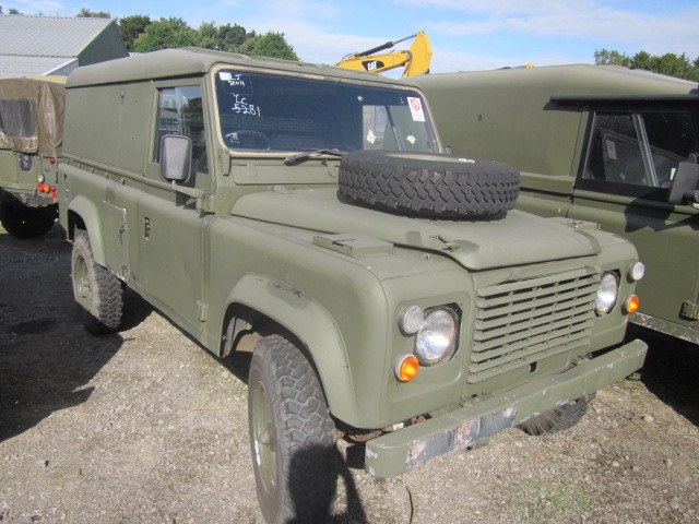 Land Rover Defender 110 2.5L NA Diesel (Hard Top) - Govsales of mod surplus ex army trucks, ex army land rovers and other military vehicles for sale