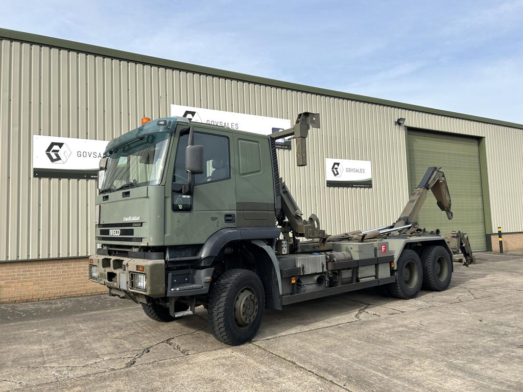 Iveco Eurotrakker 260E44 6x6 Hook Loaders - Govsales of mod surplus ex army trucks, ex army land rovers and other military vehicles for sale