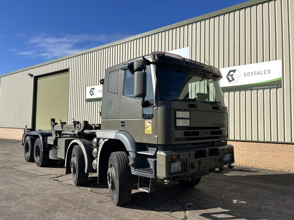 Iveco Eurotrakker 410E44 8x4 Hook Loaders - Govsales of mod surplus ex army trucks, ex army land rovers and other military vehicles for sale